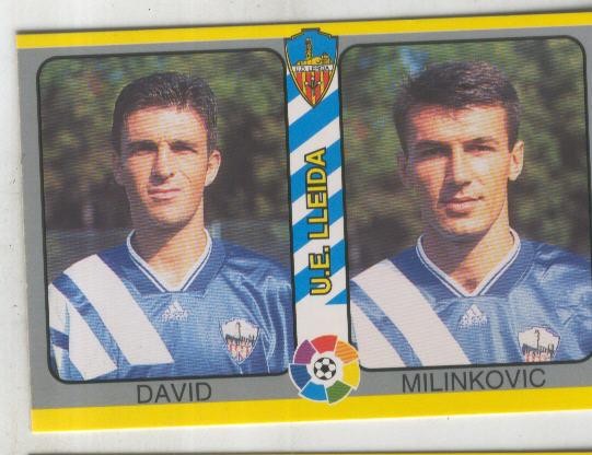 Cromos: Futbol Total Liga 95: U.E.Lleida. numero 191: David y Milinkovic