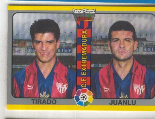 Cromos: Futbol Total Liga 95: C.F.Extremadura. numero 296: Tirado y Juanlu