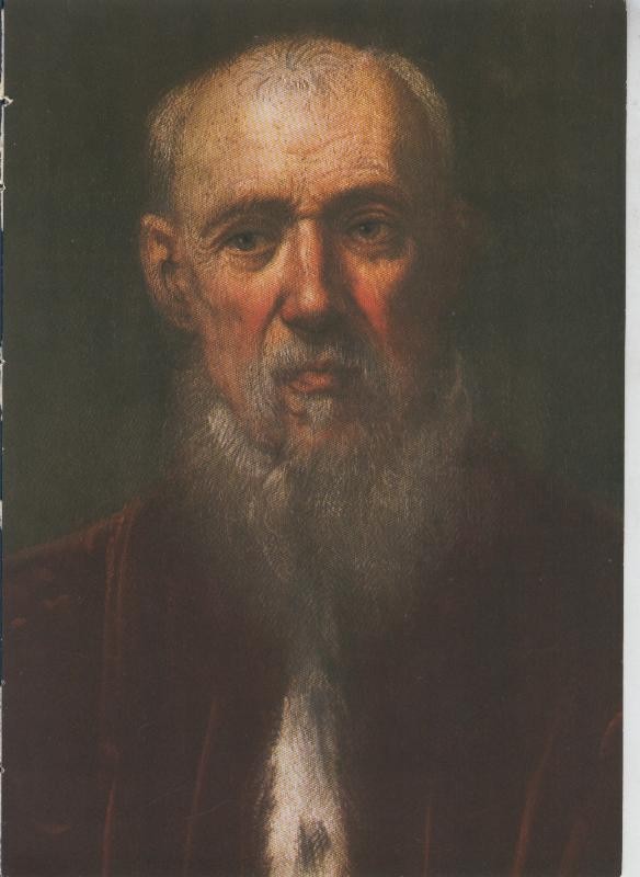 La coleccion Cambo, lamina F: Tintoretto: promenor del Retrato de un dignatario de
