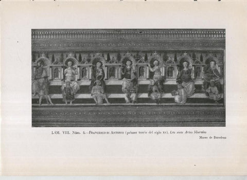 La coleccion Cambo, lamina 08: Francesco di Antonio: Las siete artes liberales