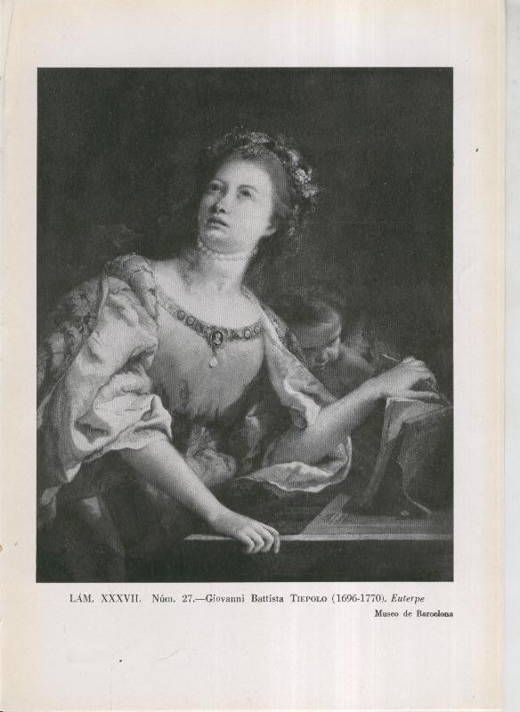 La coleccion Cambo, lamina 37: Giovanni Battista Tiepolo: Euterpe