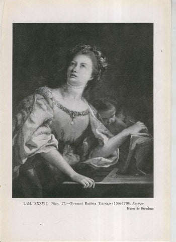 La coleccion Cambo, lamina 37: Giovanni Battista Tiepolo: Euterpe
