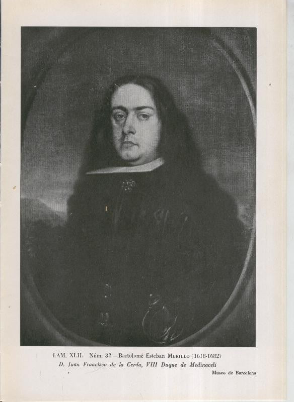 La coleccion Cambo, lamina 42: Bartolome Esteban Murillo: D.Juan Francisco de la Cerda