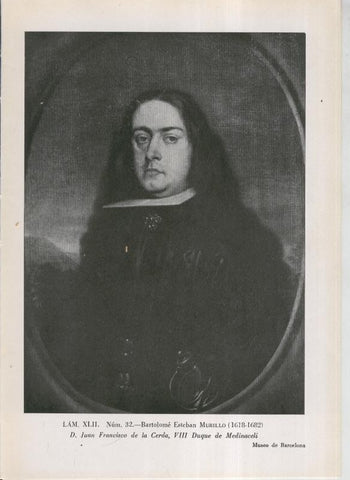 La coleccion Cambo, lamina 42: Bartolome Esteban Murillo: D.Juan Francisco de la Cerda