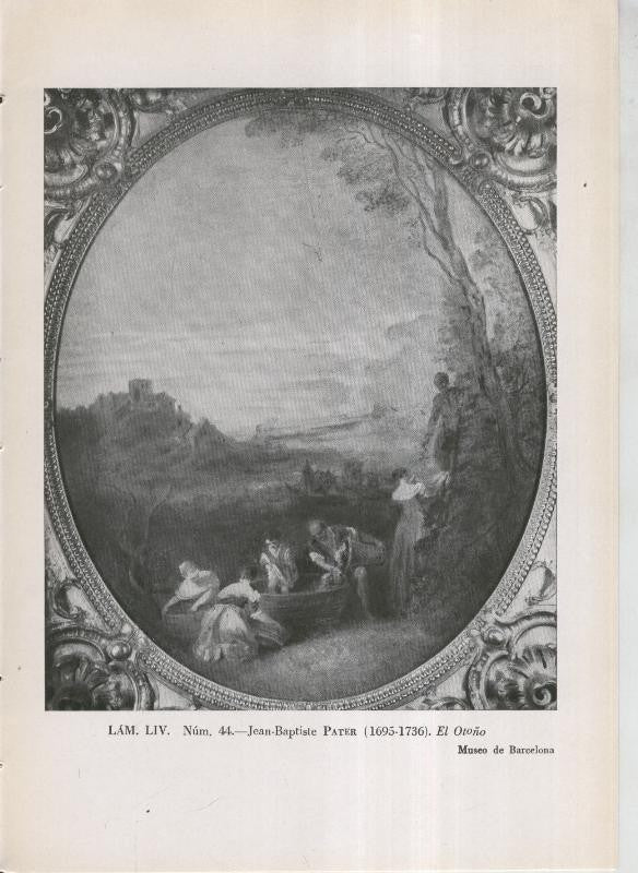 La coleccion Cambo, lamina 54: Jean Baptiste Pater: El otoño