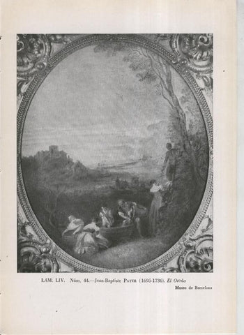 La coleccion Cambo, lamina 54: Jean Baptiste Pater: El otoño