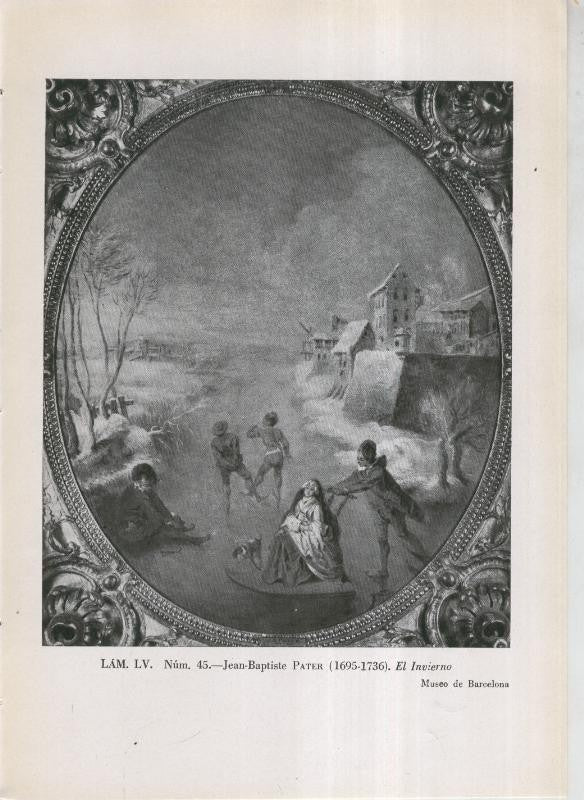 La coleccion Cambo, lamina 55: Jean Baptiste Pater: El invierno