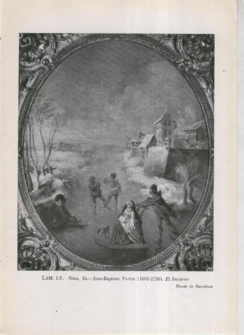 La coleccion Cambo, lamina 55: Jean Baptiste Pater: El invierno
