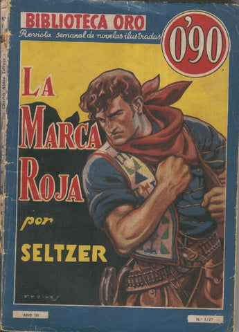 Biblioteca Oro serie Azul numero I-37: la marca roja