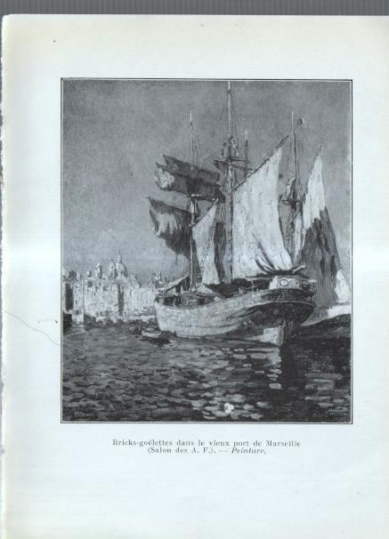 Adrien Hamon: lamina 03: Bricks goelettes dans le vieux port de Marseille