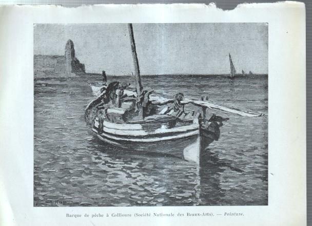 Adrien Hamon: lamina 12: Barque de peche a Collioure