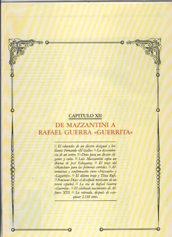 Toros y toreros capitulo 12 del volumen 5