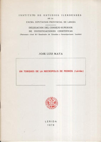 Un torques de la Necropolis de Pedros, Lerida