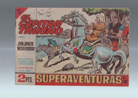 El Capitan Trueno original numero 461: Un jinete misterioso (numerado 1 en trasera)
