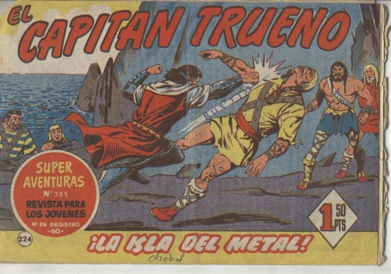 El Capitan Trueno original numero 224: La isla del metal