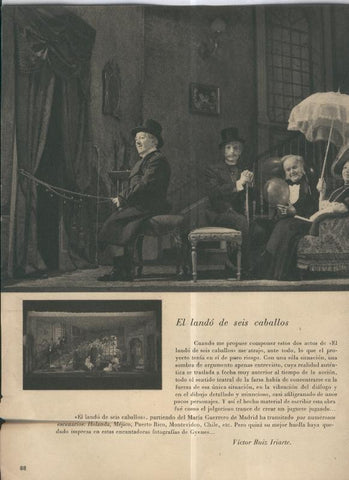 El lando de seis caballos: Teatro Nacional Maria Guerrero