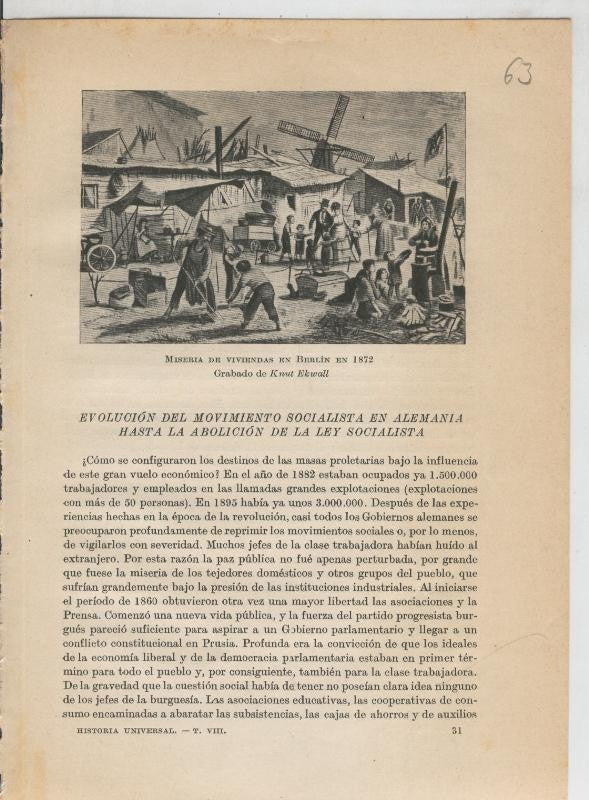 Liberalismo y Nacionalismo 1848-1890: Lamina numerada 63