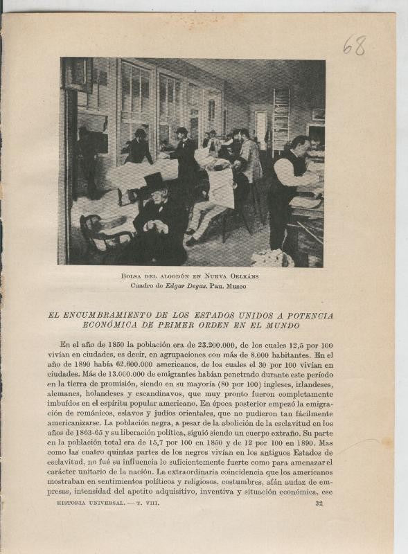 Liberalismo y Nacionalismo 1848-1890: Lamina numerada 68