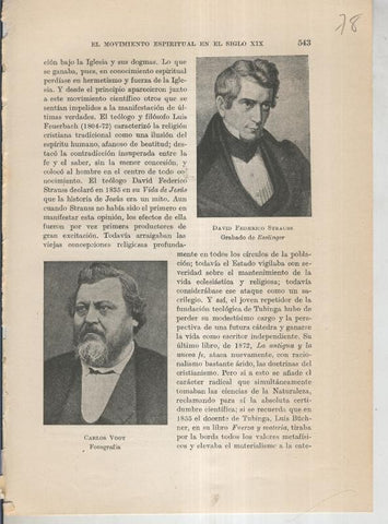 Liberalismo y Nacionalismo 1848-1890: Lamina numerada 78: Fotografia de Carlos Vogt y 