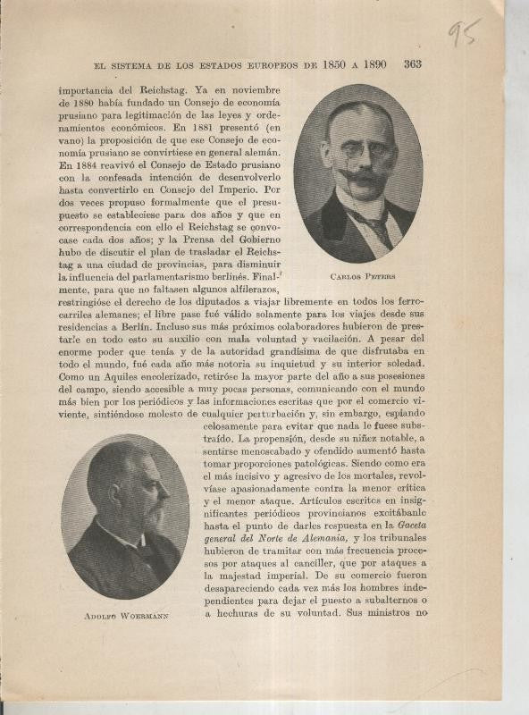 Liberalismo y Nacionalismo 1848-1890: Lamina numerada 95: Fotos de Carlos Peters y Adolfo Woermann