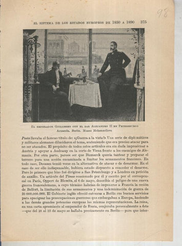 Liberalismo y Nacionalismo 1848-1890: Lamina numerada 98