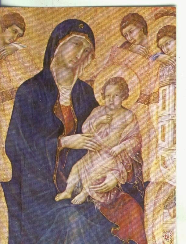 Postal 000802: Arte Gotico: Fragmento de la Maesta de Siena de Duccio de Buoninsegna