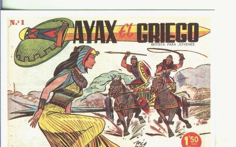 Postal 000586: Ficha: Ayax el griego