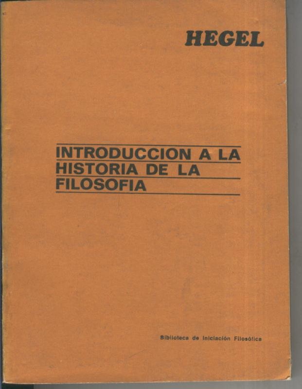 Introduccion a la Historia de la Filosofia