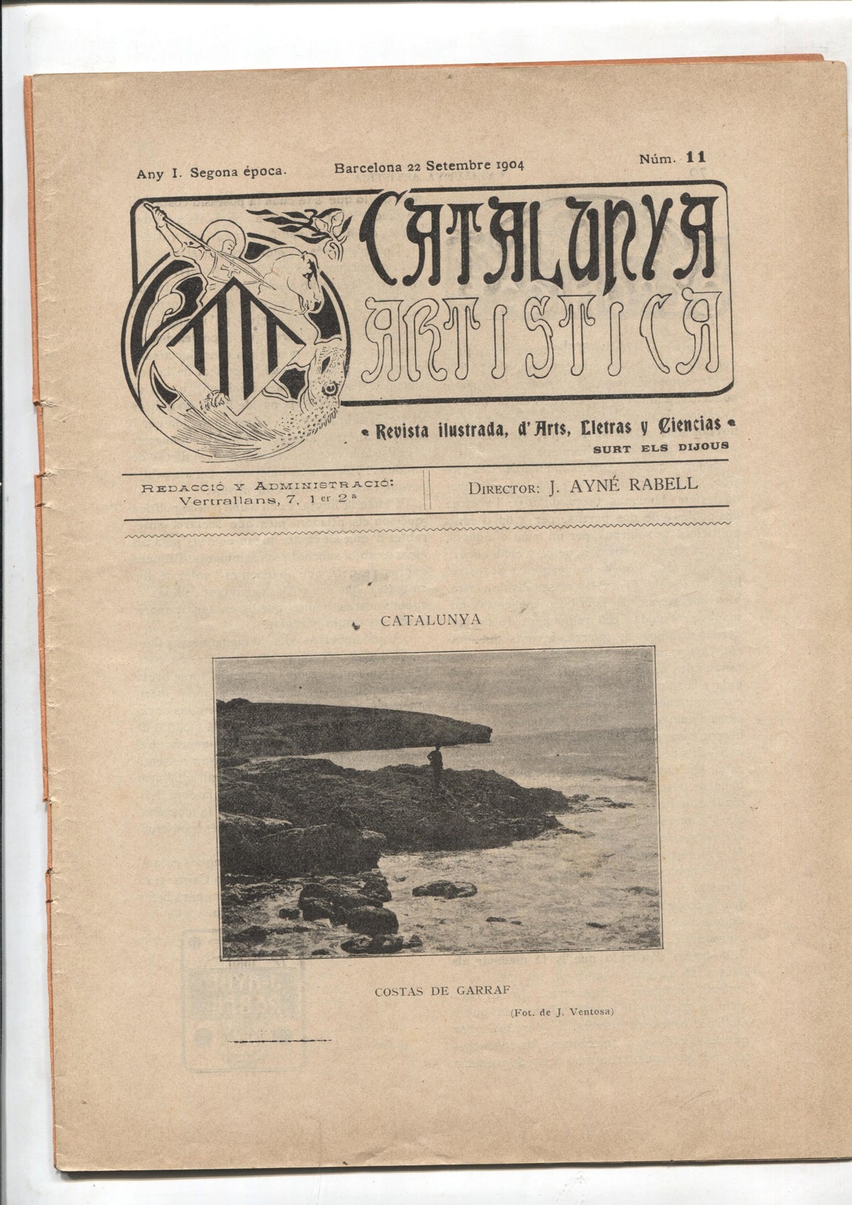 Catalunya Artistica segona epoca numero 11 Costas de Garraf