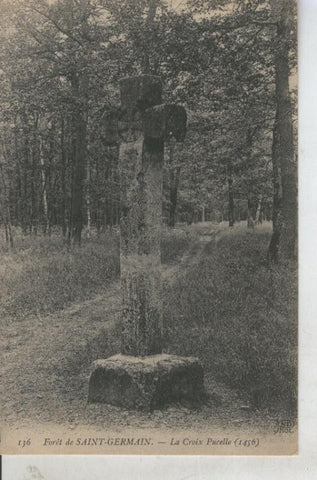 Postal 010843: La croix Pucelle en el Foret de Saint Germain