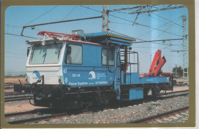 Postal 010881: Dresina DIC-40, la cartuza, zaragoza 2003