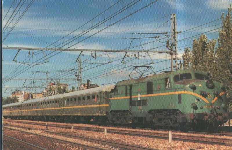 Postal 010883: Tren de la asociacion leonesa del amigos del ferrocarril, leon 1996