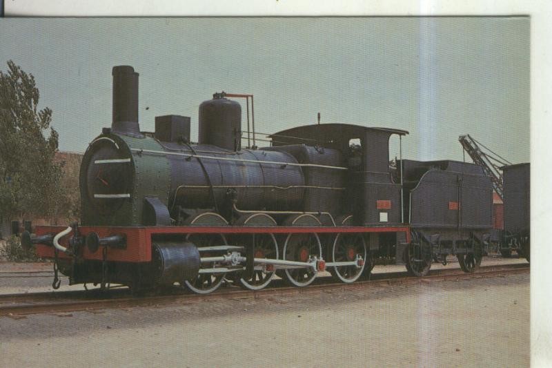 Postal 011006: Locomotora vapor 0-4-0-2082 en Alcazar san Juan en 1986