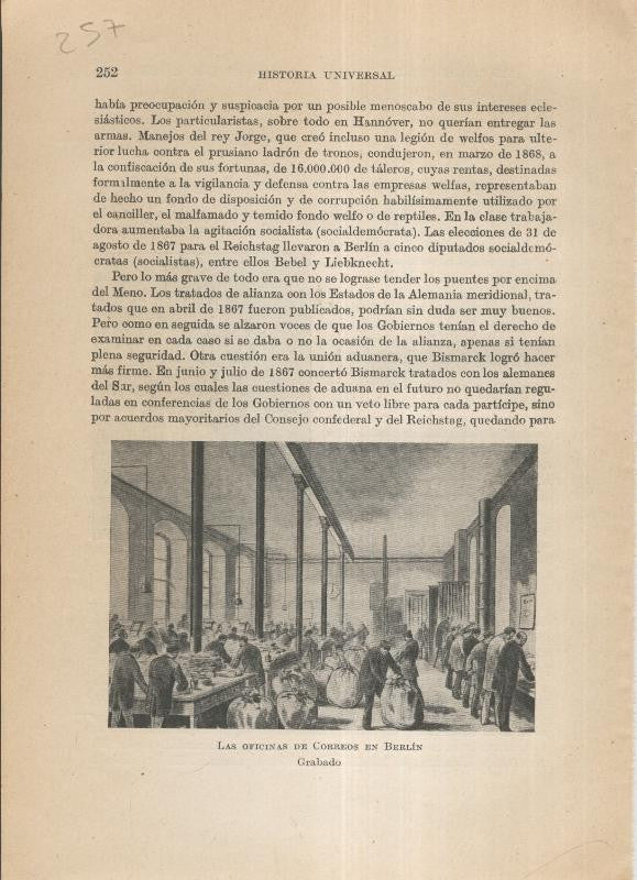 Liberalismo y Nacionalismo 1848-1890: Lamina numerada 257