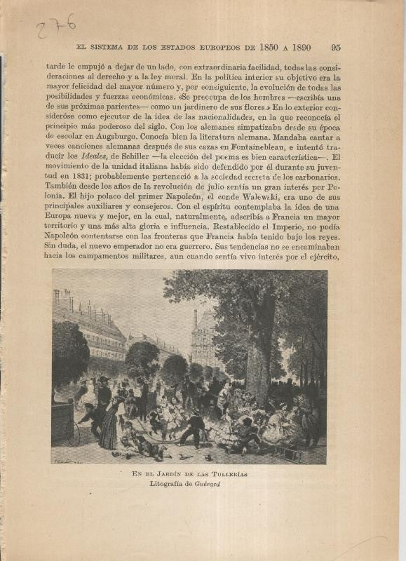 Liberalismo y Nacionalismo 1848-1890: Lamina numerada 276
