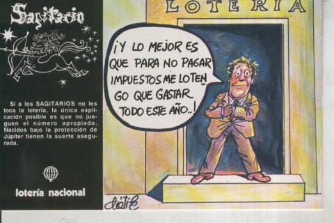 Postal 011034: Loteria Nacional-Signos Zodiaco: Sagitario