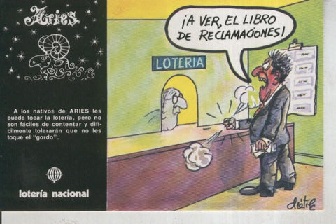Postal 011039: Loteria Nacional-Signos Zodiaco: Aries