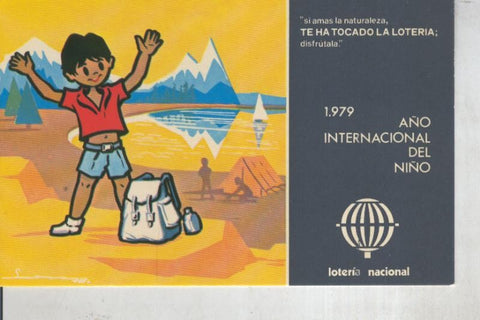 Postal 011042: Loteria Nacional: 1979 año internacional del niño