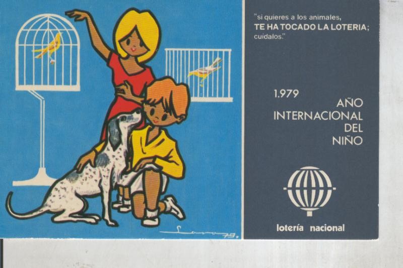 Postal 011045: Loteria Nacional: 1979 año internacional del niño
