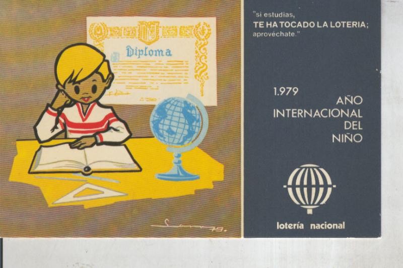 Postal 011050: Loteria Nacional: 1979 año internacional del niño