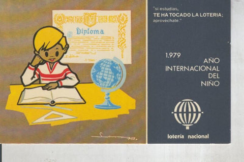 Postal 011050: Loteria Nacional: 1979 año internacional del niño