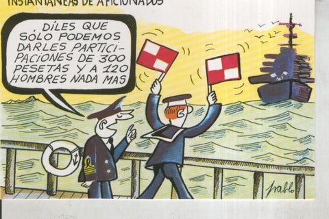 Postal 011062: Loteria Nacional: Dibujos humoristicos de Pablo