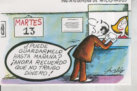 Postal 011065: Loteria Nacional: Dibujos humoristicos de Pablo
