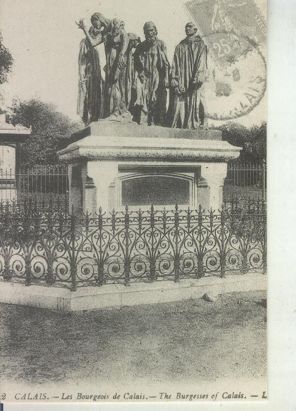 Postal 011090: Calais, les bourgeois de Calais