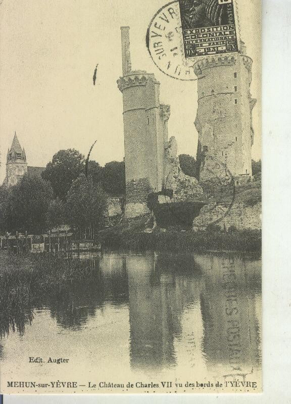 Postal 011098: Castillo de Carlos VII en Mehun sur Yevre