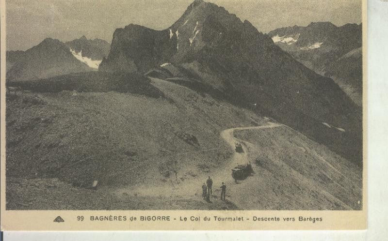 Postal 011109: Le col dun Tourmalet en Bagneres de Bigorre