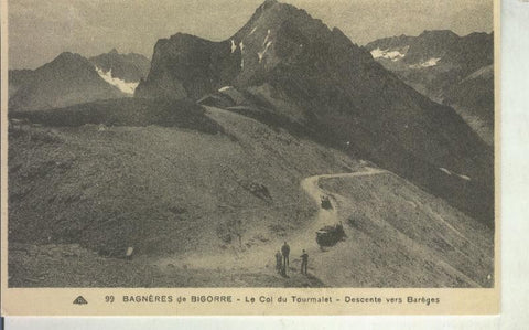 Postal 011109: Le col dun Tourmalet en Bagneres de Bigorre