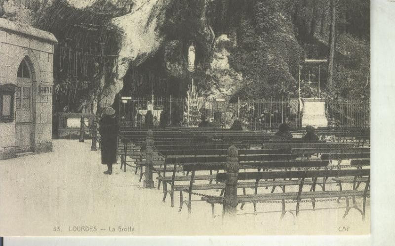 Postal 01115: Lourdes, la grotte
