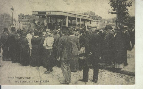 Postal 011130: Les nouveaux autobus parisiens