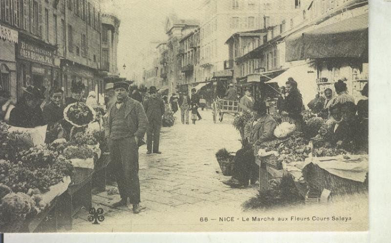 Postal 011134: Nice, le marche au fleurs cours saleya